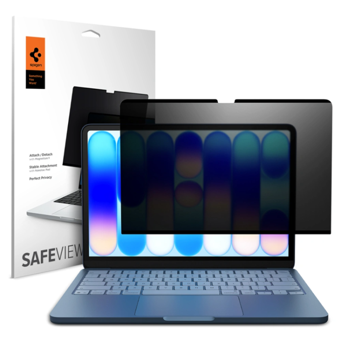 Spigen - Spigen Plastfilm Skärmskydd För Macbook Neo 13 Privacy - Svart