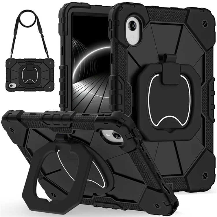 Lenovo M11/Idea Tab Mobilskal Silikon Handtag Kickstand (Svart) | 2353 | AlltMobil