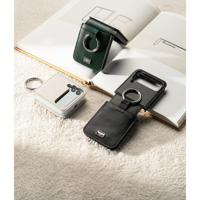 UTGATT - Ringke Galaxy Z Flip 4 Halsbandsskal Signature Folio - Svart