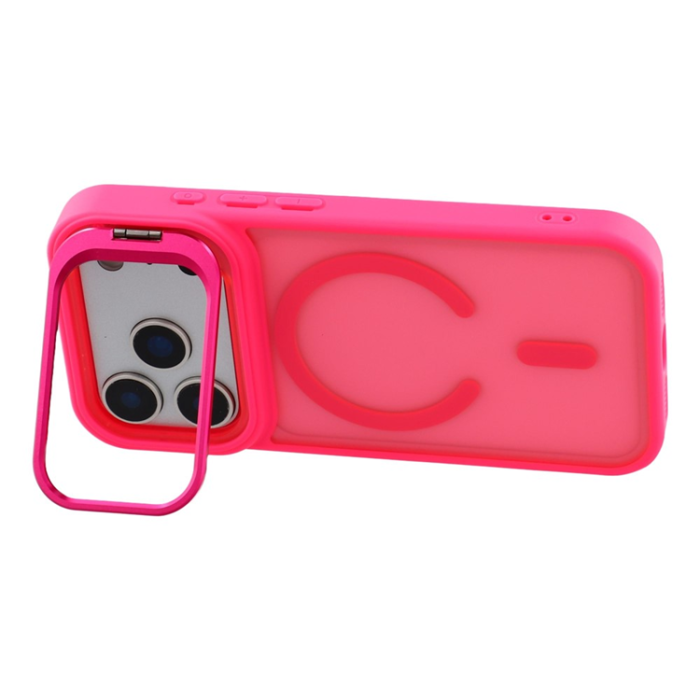 A-One Brand - iPhone 17 Pro Mobilskal MagSafe Lins Kickstand - Rosé