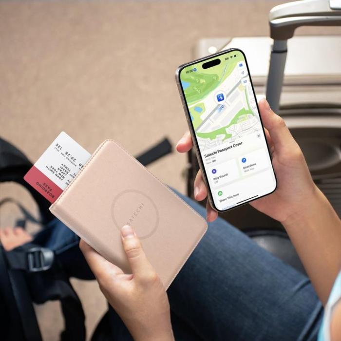 Satechi - Satechi FindAll Passfodral i vegansk läder med Find My Tracker