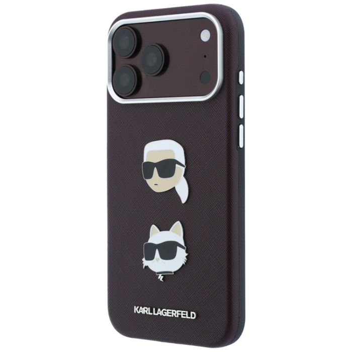 KARL LAGERFELD - Karl Lagerfeld Mobilskal För iPhone 18 Pro/17 Pro Magsafe Heads Pins & Logo