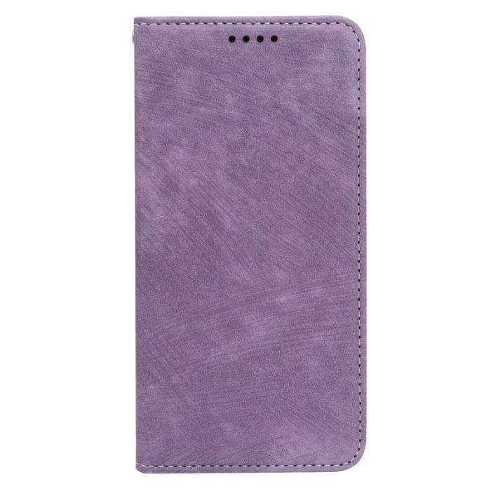 OEM - Samsung Galaxy A37 Fodral Äkta Läder Magnetiskt Skydd - Lila