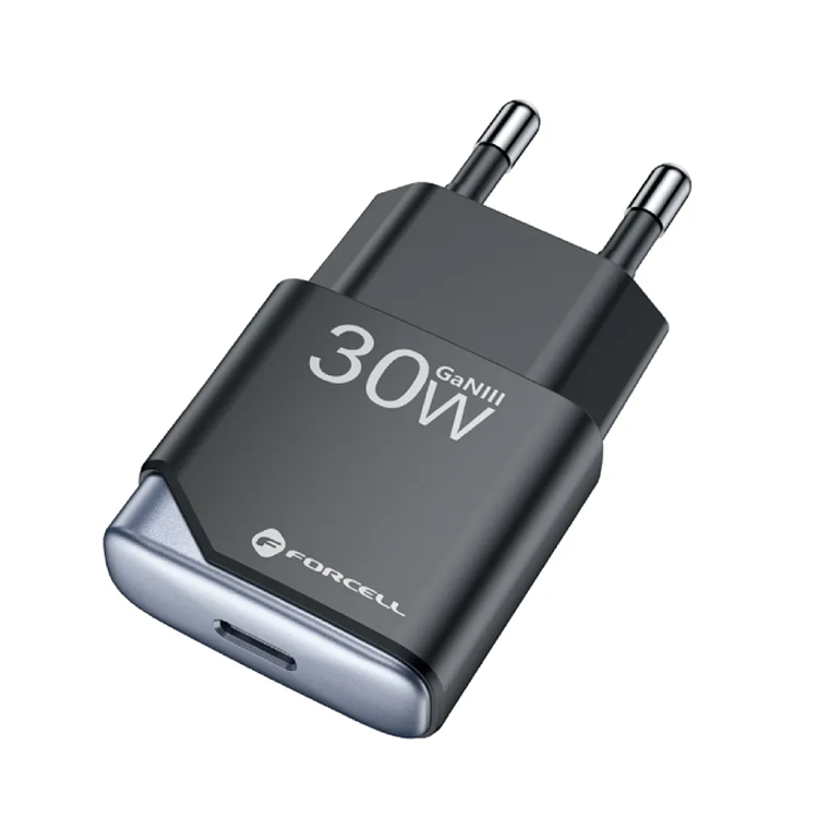 Forcell Snabbladdare USB C 30W GaN III PD 3A F-Energy - Svart | 505295 | AlltMobil