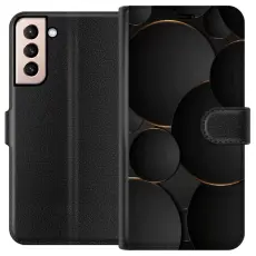 Gustaf - Pl&aring;nboksfodral till Samsung Galaxy S21 med Lyxig Cirklar