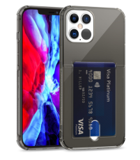 OEM - Flexicase Skal med Kortplats iPhone 13 Pro - Svart