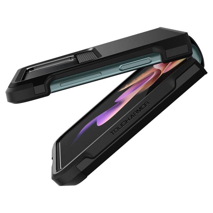 UTGATT1 - Spigen Mobilskal Tough Armor Galaxy Z Flip 3 - Svart