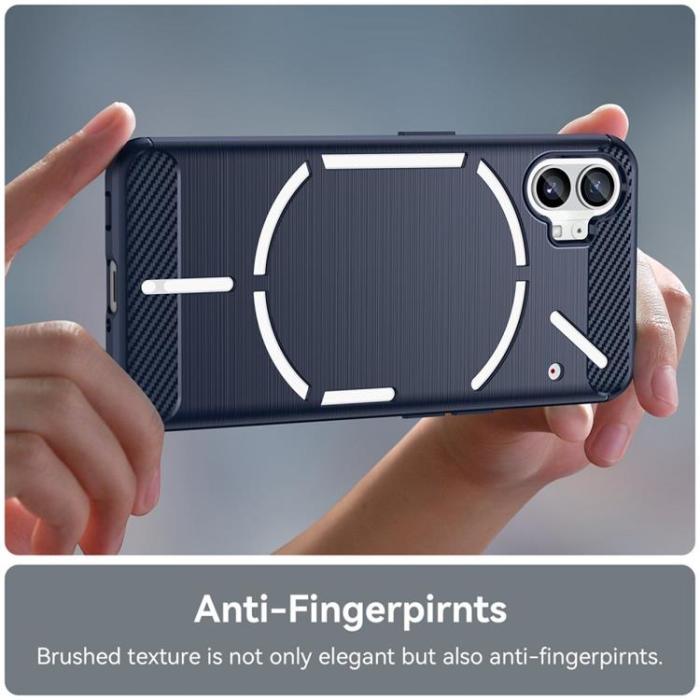 A-One Brand - Nothing Phone 1 Skal Carbon Fiber - Blå