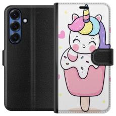 iSecrets - Plånboksfodral till Samsung Galaxy S25+ med Glad enhörning