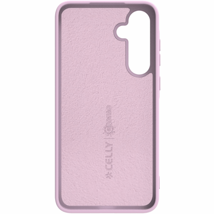 Celly - Celly Galaxy A35 5G Mobilskal Soft Rubber - Rosa
