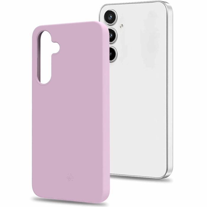 Celly - Celly Galaxy A35 5G Mobilskal Soft Rubber - Rosa