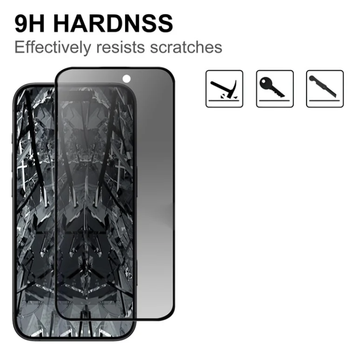 A-One Brand - iPhone 17 Pro Härdat Glas Skärmskydd 2.5D Privacy