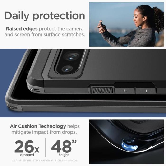 Spigen - Spigen Google Pixel 8 Pro Mobilskal Tough Armor - Svart