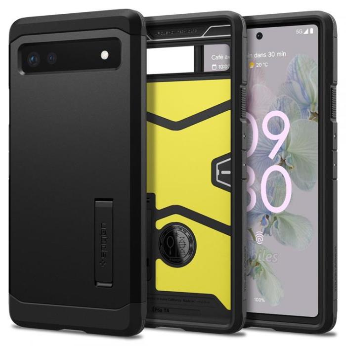 Spigen - Spigen Tough Armor Skal Google Pixel 6a - Svart