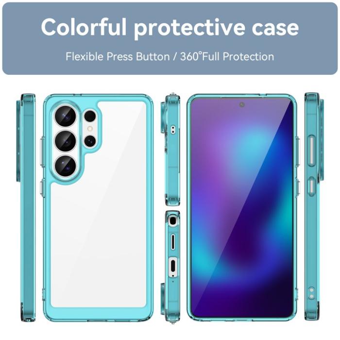 OEM - Mobilskal till Samsung Galaxy S26 Ultra TPU + Akryl Skydd - Transparent Blå