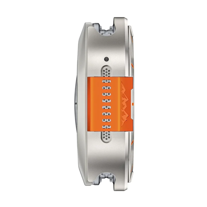 A-One Brand - Metallskal För Galaxy Watch Ultra 47mm (2025) - Titanium/Orange