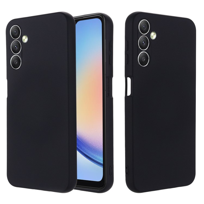 OEM - Galaxy A24 4G Mobilskal Liquid Silicone - Svart