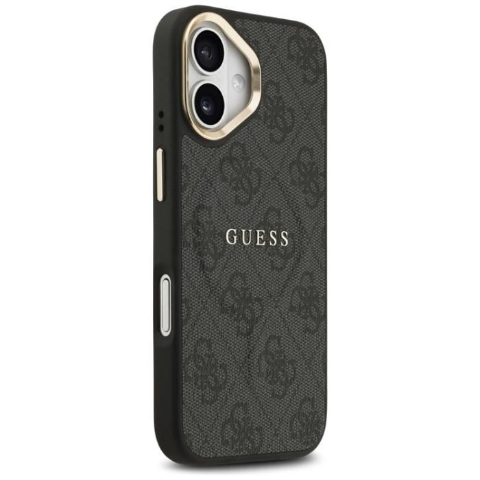 Guess - Guess iPhone 17 Mobilskal MagSafe 4G PU Classic Logo - Svart