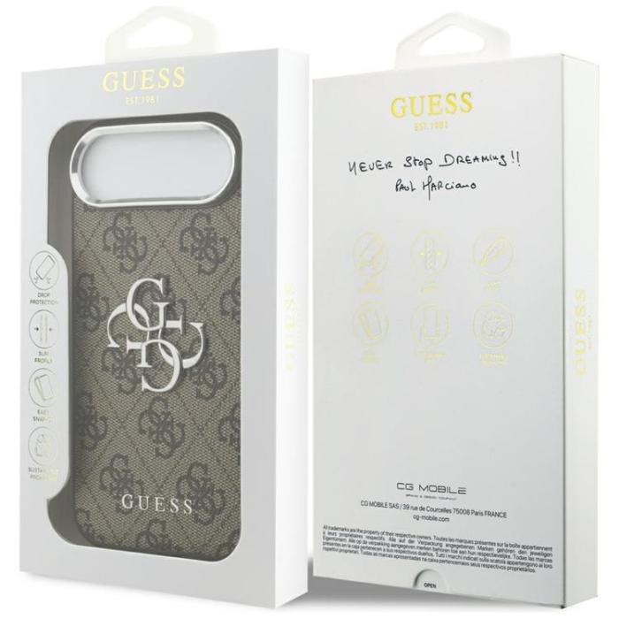 Guess - Guess iPhone Air Mobilskal 4G Big 4G Classic Logo - Brun