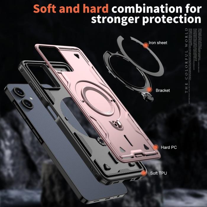 N/A - Mobilskal till Samsung Galaxy A06 4G Plast Militärskydd - Roséguld