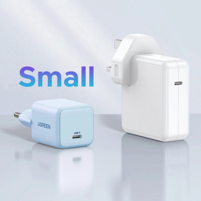 Ugreen - Ugreen GaN Snabbladdare 20W 1 x USB-C X512 - Blå