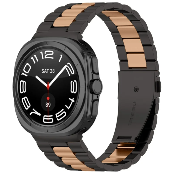 A-One Brand - Galaxy Watch 8 (44mm/40mm) Armband Stainless Steel Three Bead