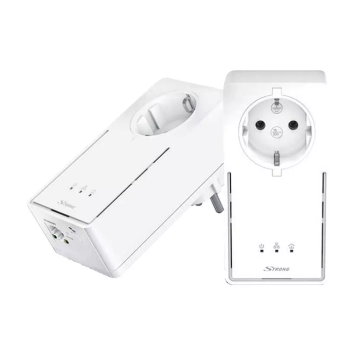 Strong - Strong Powerline 2000 Kit Hem Internet Plug - Vit