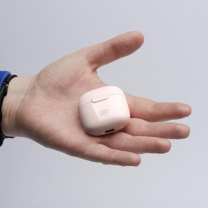 Blue Star - Blue Star Trådlösa In-Ear Hörlurar Bluetooth TWS FI7 - Rosa