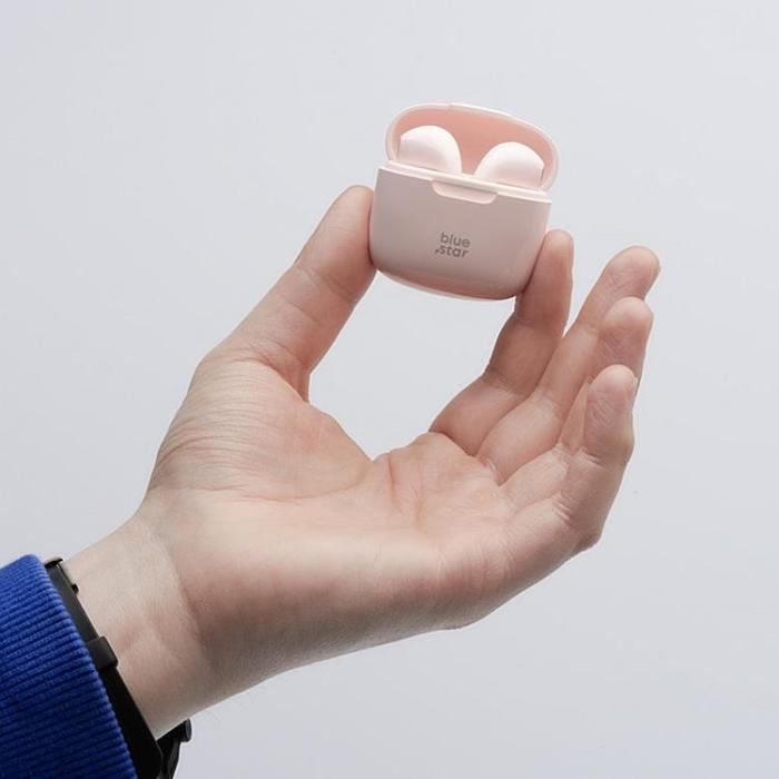 Blue Star - Blue Star Trådlösa In-Ear Hörlurar Bluetooth TWS FI7 - Rosa