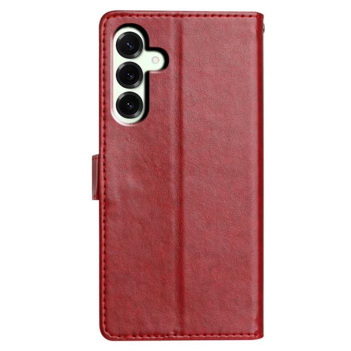 OEM - Samsung Galaxy A57 Plånboksfodral Konstläder Ställfunktion - Röd