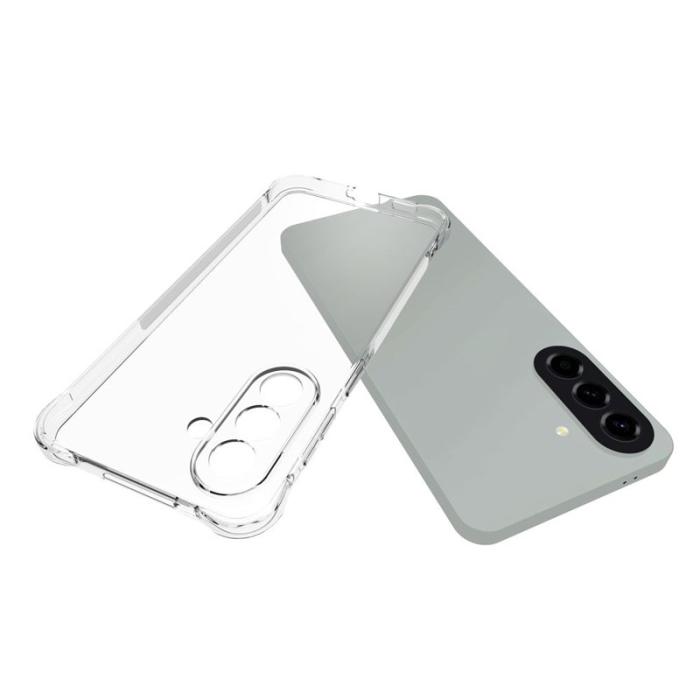 WANLONFENG - WANLONFENG Mobilskal till Samsung Galaxy A57 TPU Transparent - Vit