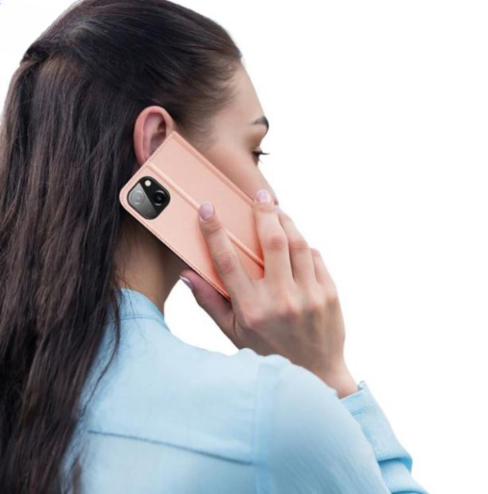 Dux Ducis - Dux Ducis iPhone 15 Plus Plånboksfodral Skin Pro - Rosa