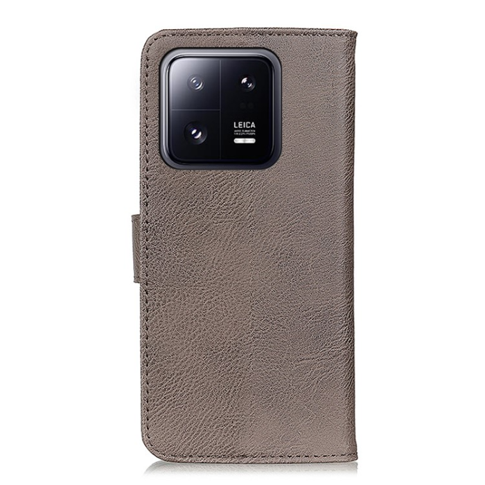 KHAZNEH - KHAZNEH Xiaomi Mi 11 Ultra Plånboksfodral Cowhide - Grå