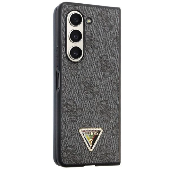Guess - Guess Galaxy Z Fold 5 Mobilskal Läder Diamond Triangle