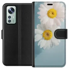 Gustaf - Pl&aring;nboksfodral till Xiaomi 12 med Sommarblommor