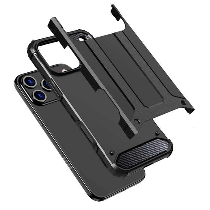 A-One Brand - iPhone 17 Pro Mobilskal Hybrid Armor - Svart