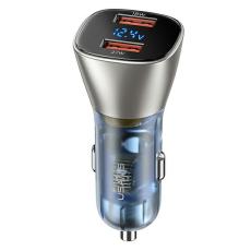 USAMS - USAMS Billaddare C29 45W 2xUSB-A Fast Charge (US-CC154) &ndash; Ljusguld