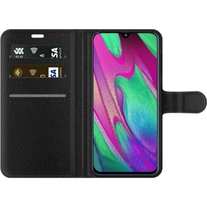 iSecrets - Plånboksfodral till Samsung Galaxy A40 med Blommigt