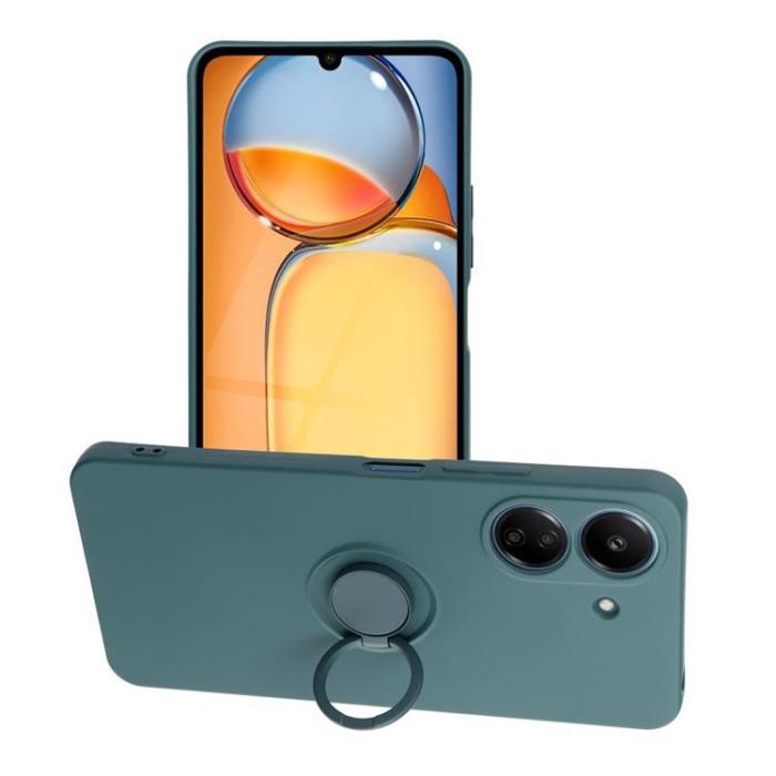 OEM - Xiaomi Redmi 13C/Poco C65 Mobilskal Silikon Ring - Grön