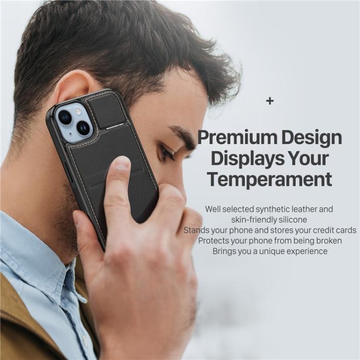 Dux Ducis - Dux Ducis iPhone 14 Plus Mobilskal Magsafe Korthållare Rafi