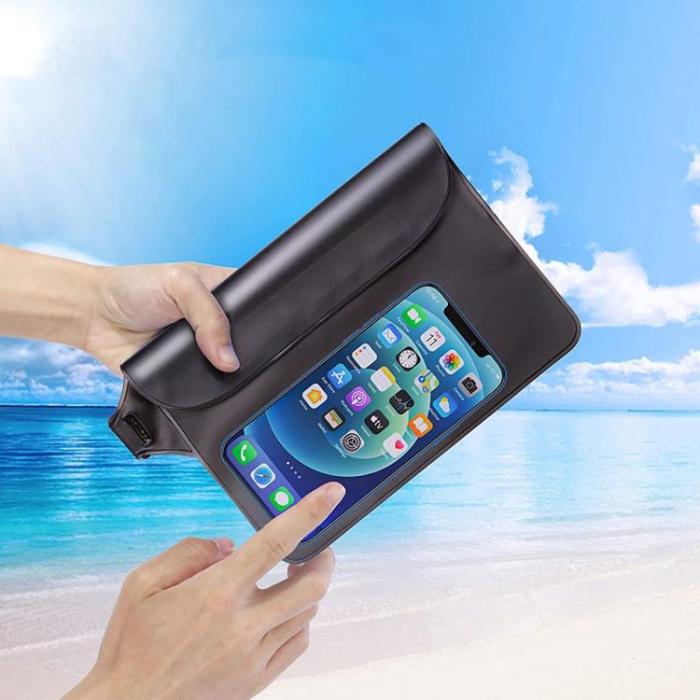 Tech-Protect - Universal Vattentät Midjeväska - Grå/Clear