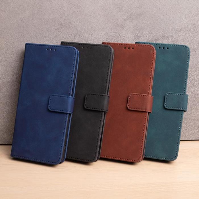 OEM - iPhone 16 Plånboksfodral Velvet - Marinblå