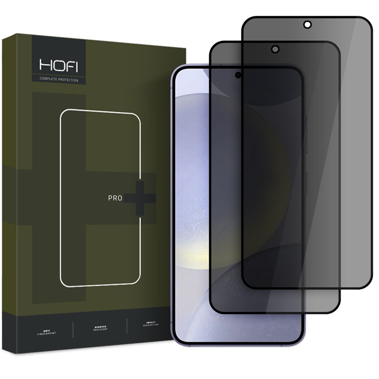 Hofi [2-Pack] Galaxy S25 Härdat glas Skärmskydd Privacy