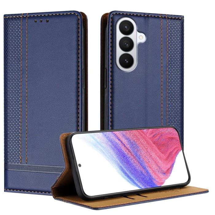 OEM - Mobilfodral för Samsung Galaxy S26 Plus Konstläder Ställ - Blå