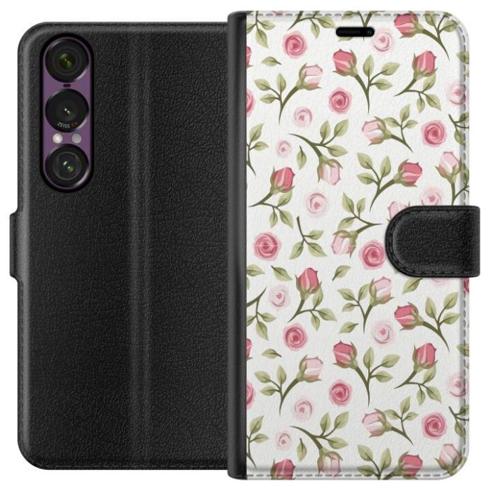 iSecrets - Plånboksfodral till Sony Xperia 1 VII med Blommigt