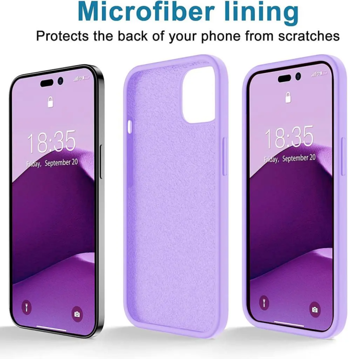 SiGN - SiGN iPhone 14 Pro Max Skal Liquid Silicone - Lavender