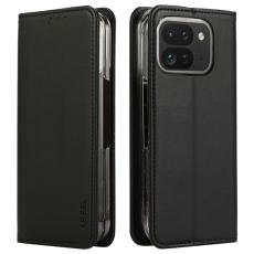 ABEEL - ABEEL Google Pixel 10 Pro Pl&aring;nboksfodral RFID-Skydd Konstl&auml;der Svart