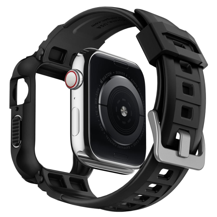 Spigen - Spigen Apple Watch 45mm Series 9 Armband Rugged Armor Pro