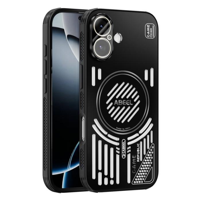 ABEEL - ABEEL iPhone 17 Magnetiskt Fodral Aluminium + PC + TPU - Svart