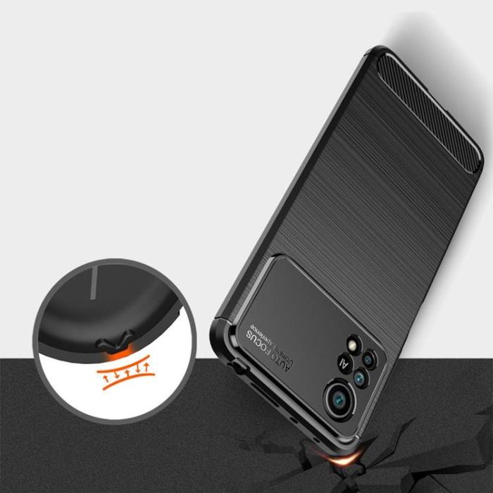 UTGATT1 - Carbon TPU Skal Xiaomi Poco X4 Pro 5G - Svart